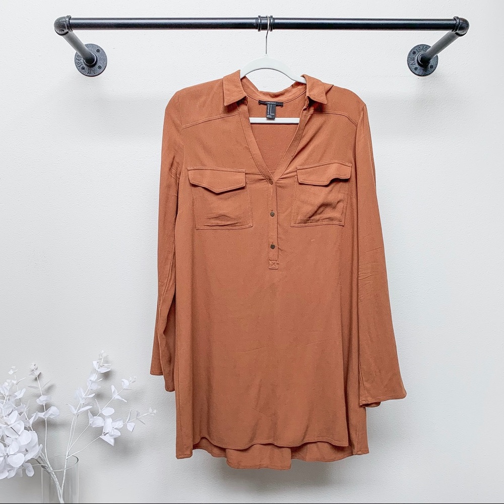 ⭐️CLEARANCE⭐️ F21 SHIFT DRESS — in Mocha